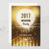Nieuwjaarsfeestflyer | 2017 NYE Eve Kaart (Voorkant / Achterkant)