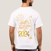 Nieuwjaarsfeestshirt T-shirt (Achterkant)