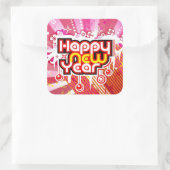 nieuwjaarsfeestteken vierkante sticker (Tas)