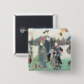 nieuwjaarsfestival vierkante button 5,1 cm (Voorkant /achterkant)