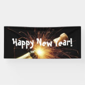 nieuwjaarsfles spandoek (Horizontaal)