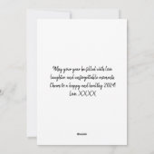 Nieuwjaarsfoto Elegant Modern Feestdagenkaart (Achterkant)