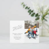 Nieuwjaarsfoto van de moderne 2023 feestdagenkaart (Staand voorkant)