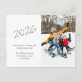 Nieuwjaarsfoto van de moderne 2023 feestdagenkaart (Voorkant)