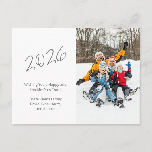 Nieuwjaarsfoto van de moderne 2023 feestdagenkaart (Voorkant)