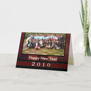 Nieuwjaarsfotokaart Feestdagen Kaart