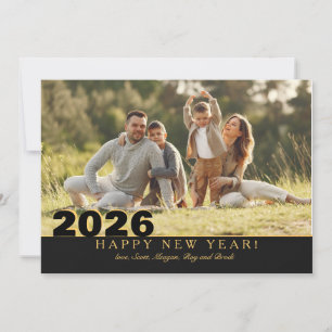 Nieuwjaarsfotokaart voor vakantiegroet feestdagenkaart