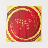 Nieuwjaarsgeluk Welvaart Harmonie Wandkleed (Voorkant (horizontaal))