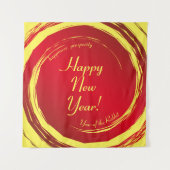 Nieuwjaarsgeluk Welvaart Harmonie Wandkleed (Voorkant)