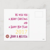 Nieuwjaarsgelukskaarten Feestdagenkaart (Achterkant)