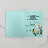 Nieuwjaarsgeschenk 2025 folie wenskaart (Buiten Laag)