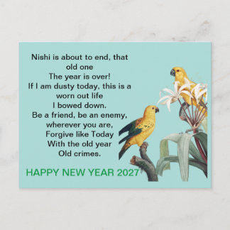 nieuwjaarsgeschenk 2027 briefkaart