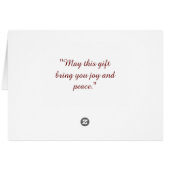 Nieuwjaarsgeschenk Kaart: een frisse start (Achterkant Horizontaal)