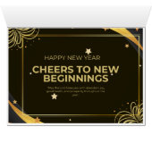 Nieuwjaarsgeschenk Kaart: een frisse start (Binenzijde Horizontaal (Onderkant))