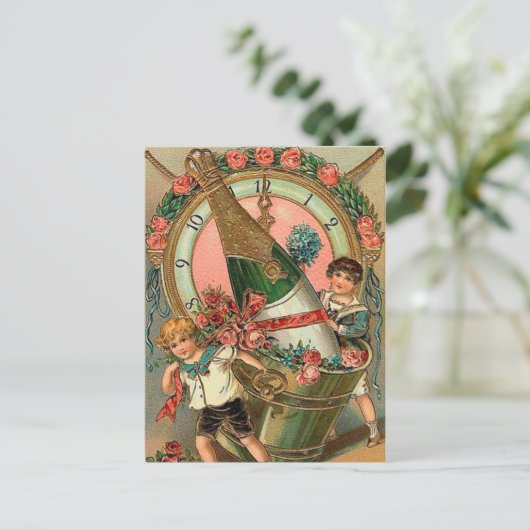  nieuwjaarsgroet feestdagenkaart (Staand voorkant)