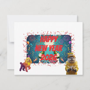 Nieuwjaarsgroet lol feestdagenkaart