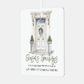 Nieuwjaarsgroet Metalen Ornament (Voorkant links)