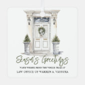 Nieuwjaarsgroet Metalen Ornament (Voorkant)