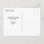 Nieuwjaarsgroet moderne borstel lettering feestdagenkaart (Achterkant)