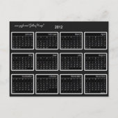 Nieuwjaarsgroet - Pocket Calendar Feestdagenkaart (Achterkant)