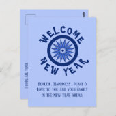 NIEUWJAARSGROET VOOR IEDEREEN BRIEFKAART (Voorkant / Achterkant)