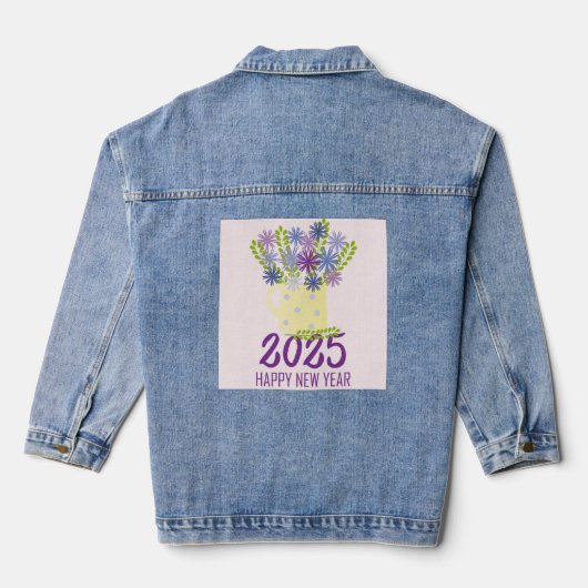 Nieuwjaarsgroeten 2025 denim jacket (Achterkant)