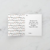 Nieuwjaarsgroeten Aangepaste Familiefoto Kaart (Binnen)