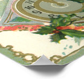 nieuwjaarsgroeten, Victoriaans venstermeisje Poster (Hoek)