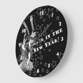 nieuwjaarsjeraar en hoofdhoed grote klok (Hoek)