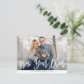 NIEUWJAARSJUICHEN | Borstelbelettering wenskaart Briefkaart (Staand voorkant)