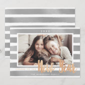 Nieuwjaarsjuichen - fotokaart feestdagenkaart (Voorkant / Achterkant)