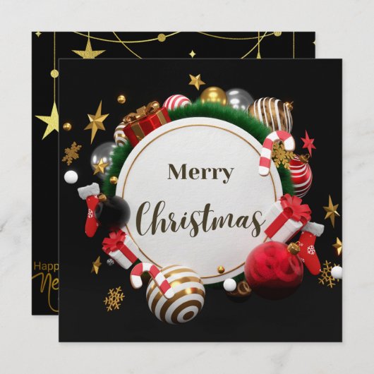 Nieuwjaarskaart (Voorkant / Achterkant)