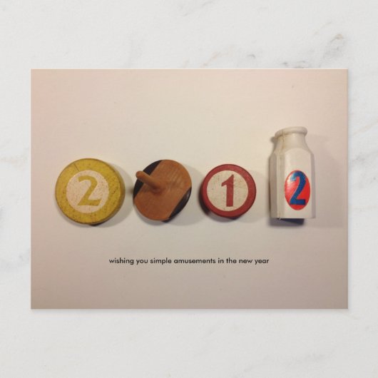 Nieuwjaarskaart 2012 feestdagenkaart (Voorkant)