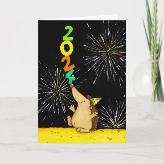 Nieuwjaarskaart 2024 bedankkaart (Voorkant)