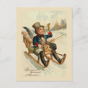 Nieuwjaarskaart "Bonne et heureuse Annee" Feestdagenkaart