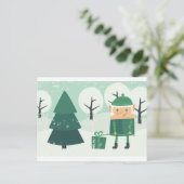 nieuwjaarskaart feestdagenkaart (Staand voorkant)