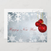 Nieuwjaarskaart Feestdagenkaart (Voorkant / Achterkant)