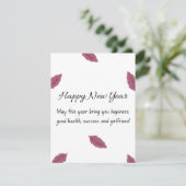 Nieuwjaarskaart Feestdagenkaart (Staand voorkant)