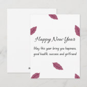 Nieuwjaarskaart Feestdagenkaart (Voorkant / Achterkant)