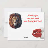 Nieuwjaarskaart Feestdagenkaart (Achterkant)