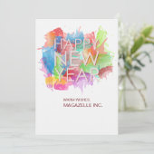 Nieuwjaarskaart Feestdagenkaart (Staand voorkant)