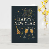 Nieuwjaarskaart Kaart (Gele Bloem)