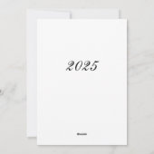 Nieuwjaarskaart met geweldig ontwerp feestdagenkaart (Achterkant)