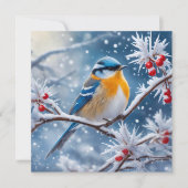 Nieuwjaarskaart met plat ontwerp kaart (Voorkant)