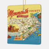 Nieuwjaarskaart van de New Jersey Shore Keramisch Ornament (Links)