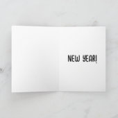 Nieuwjaarskaart van DONALD TRUMP Feestdagen Kaart (Binnen)