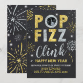 Nieuwjaarskaart Zwangerschap Aankondiging (Voorkant / Achterkant)