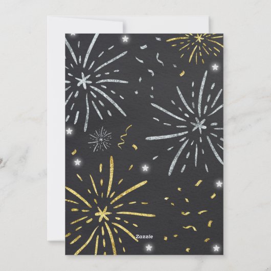 Nieuwjaarskaart Zwangerschap Aankondiging (Achterkant)