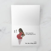 Nieuwjaarskaart / zwangerschapsaankondiging feestdagen kaart (Binnen)