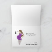 Nieuwjaarskaart / zwangerschapsaankondiging feestdagen kaart (Binnen)